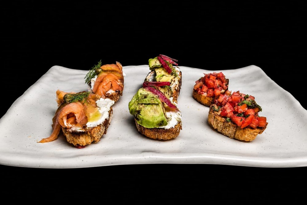 Trio of bruschetta