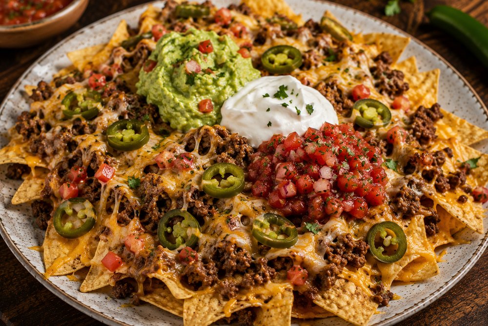 Beef nachos supreme